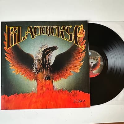 Tumnagel för auktion "Blackhorse - s/t LP RE 1979 Southern rock"