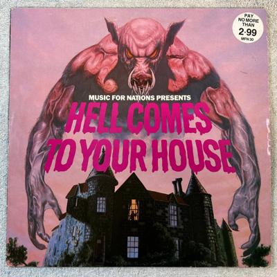 Tumnagel för auktion "V/A hell comes to your house LP -84 MUSIC FOR NATIONS MFN 30"