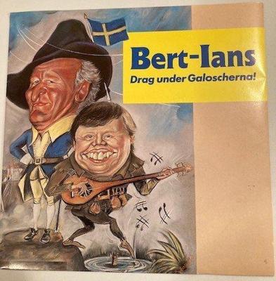 Tumnagel för auktion "Bert-Ians, Drag under Galoscherna. Vinyl 1991"
