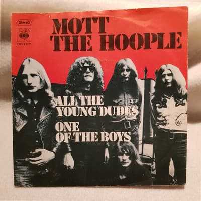 Tumnagel för auktion "7" Singel MOTT THE HOOPLE - All the Young Dudes - 1972 - NL. CBS 8271 EX RARE"