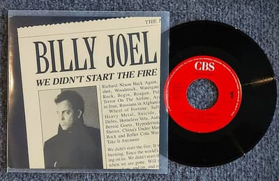 Tumnagel för auktion "Billy Joel – We Didn't Start The Fire - 7" Singel"