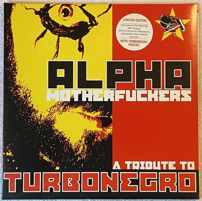 Tumnagel för auktion "V/A Alpha Motherfuckers - A Tribute To Turbonegro 2xLP 2001 Ger BITZCORE BC 1723"