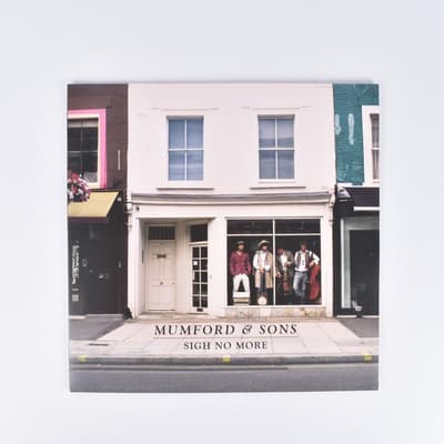 Tumnagel för auktion "V2 Records Mumford & Sons Sigh No More Vinyl-skiva"