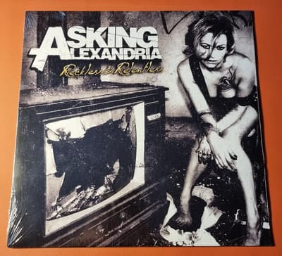 Tumnagel för auktion "ASKING ALEXANDRIA - Reckless & Relentless -SUM-LP-88 - US 2011 Ny- Still Sealed"
