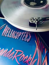 Tumnagel för auktion "Hellacopters Grande Rock orig 1999 CLEAR w. swirl!!"