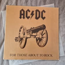 Tumnagel för auktion "AC/DC - For those about to rock -1981"