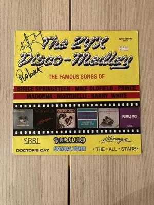 Tumnagel för auktion "LP: V/A - The ZYX Disco-Medley - 1985 - Doctor's Cat Samoa Park mm"
