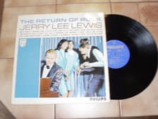 Tumnagel för auktion "JERRY LEE LEWIS* NETHERLANDS LP * THE RETURN OF ROCK* PHILIPS B 14557 L* ÅR 1965"