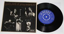 Tumnagel för auktion "THE ROLLING STONES ?- 7`- EP - GOT LIVE IF YOU WANT IT – UK PRESS - 1965 - MONO"