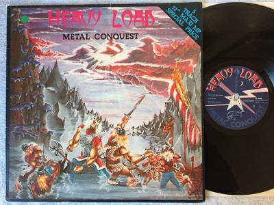 Tumnagel för auktion "HEAVY LOAD metal conquest 12"ep -81 Swe THUNDERLOAD TMP 811 w/ POSTER"