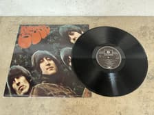 Tumnagel för auktion "Rubber Soul The Beatles 1965 Vinyl Skiva LP Musik Music Rock 70-tal Vintage"