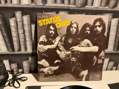 Tumnagel för auktion "STATUS QUO The Best Of Status Quo, från 1973 vinyl LP"