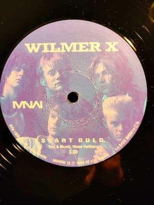 Tumnagel för auktion "Wilmer X-Svart guld/Gå i topp, MNWM12, 12"Vinylsingel, Nyskick!"