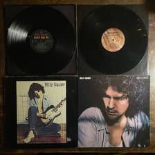 Tumnagel för auktion "BILLY SQUIER - 2 US Pressar! Originalinners! PIPER. Prog-rock. 2-LP"