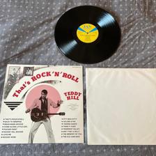 Tumnagel för auktion "Teddy Hill- thats rock n roll *signerad Lp / vinyl"