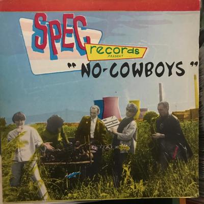 Tumnagel för auktion "V/A No Cowboys LP / '80 UK Press DIY Punk New Wave Prag Vec"