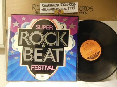 Tumnagel för auktion "SUPER ROCK & BEAT FESTIVAL - 3 - V/A"