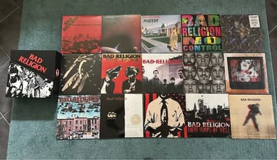 Tumnagel för auktion "Bad Religion – Vinylbox – 15 Lp *Extremt RARE* PUNK, Ny & inplastad FYND !!"