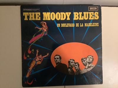 Tumnagel för auktion "Moody Blues on Boulevard De La Madeleine/Decca XBY 846 030 origi Netherls -68 Lp"