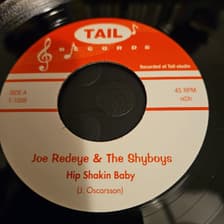 Tumnagel för auktion "Joe Redeye & The Shyboys - Hip Shakin Baby / Gonna Rock, Gonna Bop - 7" Singel"