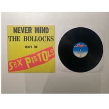 Tumnagel för auktion "Sex Pistols - Never Mind The Bollocks UK ORG 11 TRACK MEGARARE!!"