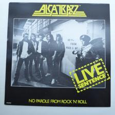 Tumnagel för auktion "LP-Skiva - Alcatrazz - Live Sentence No Parole From Rock 'n' Roll - 1984 - U.S.A"