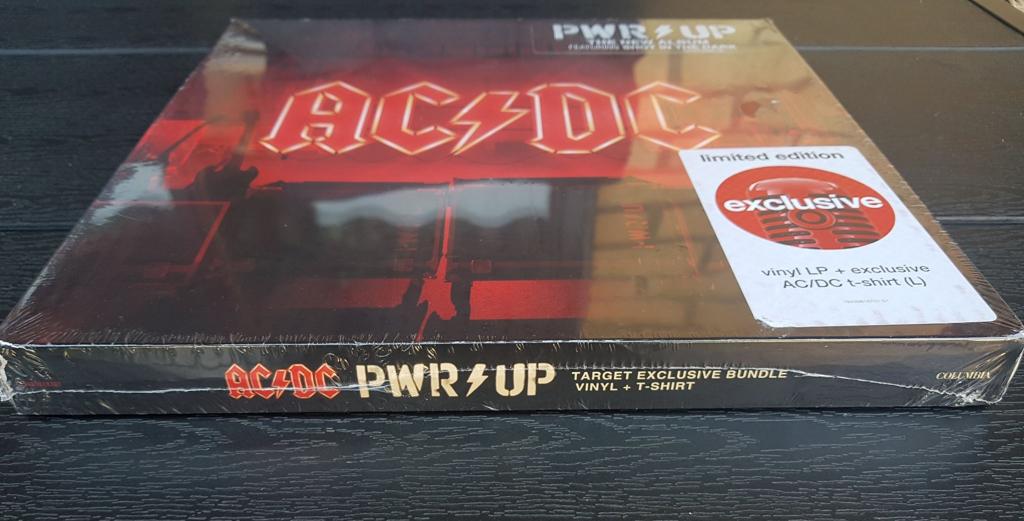 AC/DC PWR UP box LP+t-shirt US press 