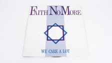 Tumnagel för auktion "Faith No More "We Care a Lot" US LP 1985 Mordam Metal/Alternative Rock"