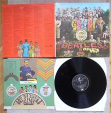 Tumnagel för auktion "The Beatles LP. Sgt Peppers lonely hearts club band"