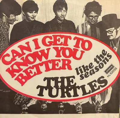 Tumnagel för auktion "THE TURTLES CAN I GET TO KNOW YOU BETTER/LIKE THE SEASONS"