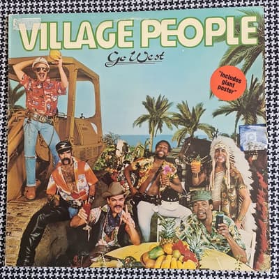 Tumnagel för auktion "Village People, Go West, Vinyl LP"