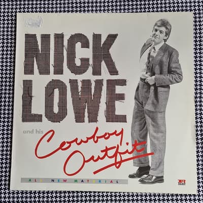Tumnagel för auktion "Nick Lowe and his Cowboy outfit, Vinyl LP"