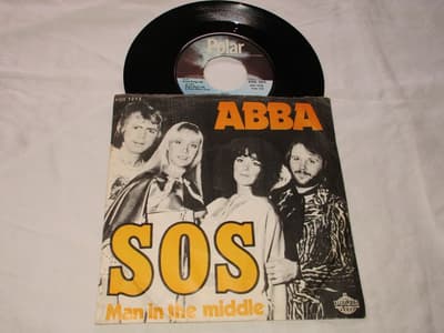 Tumnagel för auktion "ABBA DANSK SINGEL SOS 1975!"