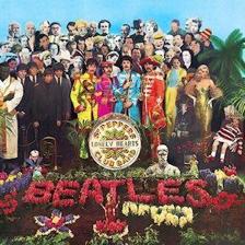 Tumnagel för auktion "Beatles- Sgt Peppers lonely hearts club band"