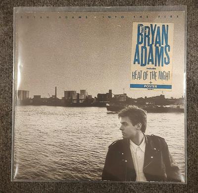 Tumnagel för auktion "Bryan Adams LP - Into The Fire"
