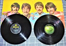 Tumnagel för auktion " The Beatles-Sgt. Pepper's Lonely Hearts Club Band+BONUS 1.skiva"White album"3/4"