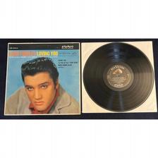 Tumnagel för auktion "USA 1:a STEREO-press LSP 1515(e) Elvis - Loving You - Silver Top STeReO fr 1962!"