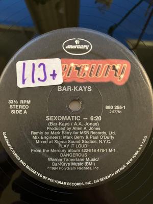 Tumnagel för auktion "DJ Maxi. Bar-Kays – Sexomatic -84 Funk/Disco"