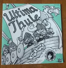 Tumnagel för auktion "Ultima Thule vinyl 7" Mitt Land USA Press 1992, Vikinga Rock SD"