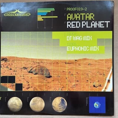 Tumnagel för auktion "Avatar - Red Planet (Bulletproof Records, 12" Trance / Hard Trance, DJ Wag)"