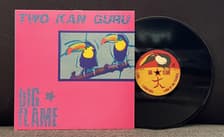 Tumnagel för auktion "bIG fLAME Two Kan Guru RARE UK 10" 1986 Indie Rock Lo-Fi Talking Heads"