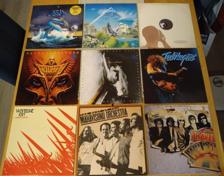 Tumnagel för auktion "27 st Rock LP / Vinyl - Supertramp, Asia, Kansas,Tygers of Pan Tang m.m."