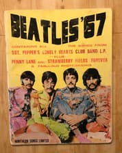 Tumnagel för auktion "Beatles '67 - Innehåller alla låtar från Sgt. Pepper's Lonely Hearts Club Band"