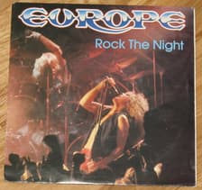 Tumnagel för auktion "Europe - Rock The Night 7" singel VG+ ! NÄSTAN MINT- !"