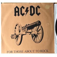 Tumnagel för auktion "AC DC. For those about to rock"