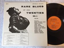 Tumnagel för auktion "V/A rare blues of the twenties no 1 LP US HISTORICAL HLP-1"