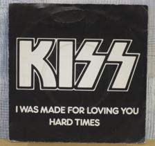 Tumnagel för auktion "KISS :: I WAS MADE FOR LOVING YOU      (7``)  SWE/UK Press"