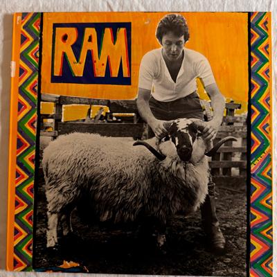 Tumnagel för auktion "Paul and Linda McCartney - RAM - Originalutg. nära nyskick, Apple Records (1971)"