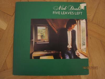 Tumnagel för auktion "Nick Drake - Five Leaves Left, UK lp 1969 *MINT BLOCK LOGO*"