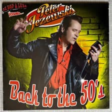 Tumnagel för auktion "PETER JEZEWSKI - BACK TO THE 50`S. VINYL LP SV -15. ROCK & ROLL. INPLASTAD"